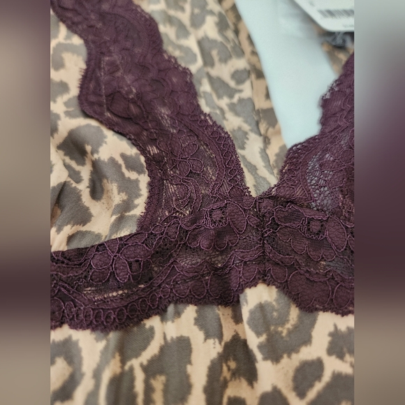 NWT Free People Jos Mini Dress Leopard and lace size small‎ - Picture 12 of 15